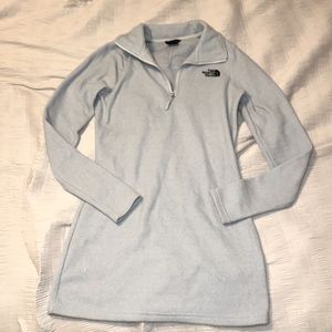 Light grey fleece north face dress